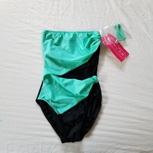 Vtg NWT Oscar de la Renta One Piece Swimsuit